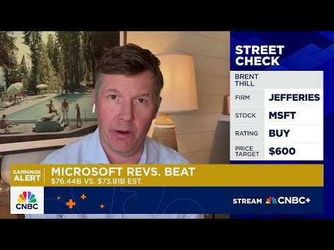 Meta and Microsoft showing they can make money in the age of AI, says Jefferies Brent Thill