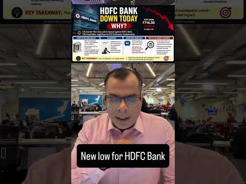 🔴 HDFC Bank आज 2% तक फिसला📉 शेयर 5 year low के करीब नीचे क्यों| N18S